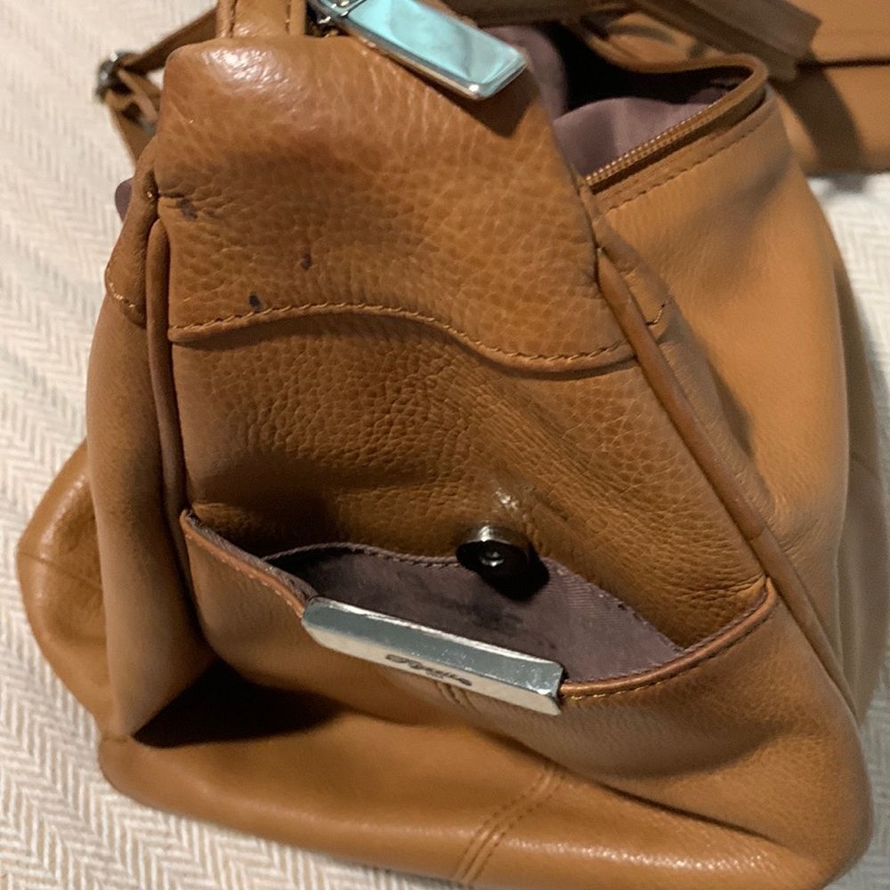 Vintage Fossil Handbag/ Backpack with Matching Wallet - Picture 8 of 16